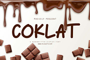 Coklat Display Font, a Handwritten Font by Zelda Graphic (Thumbnail 1 of 7)