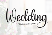 Wedding | Script Font, a Handwritten Font by Scratchones (Thumbnail 1 of 9)