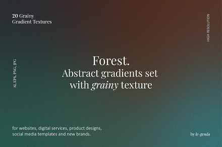 20 Forest Gradients Set