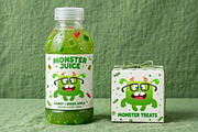 Puffy Pops - 6 Cute Monsters, a Decorative Illustration by D R A W K M A N (Thumbnail 4 of 9)