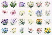 Wild Flowers,Spring Flowers Png, an Illustration by CreationArt (Thumbnail 4 of 5)