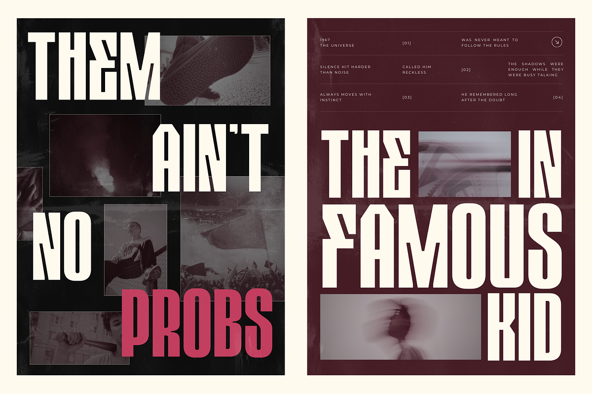 Ermago Display - Modern Extrude Logo, a Sans Serif Font by Nirmana Visual (Photo 14 of 14)