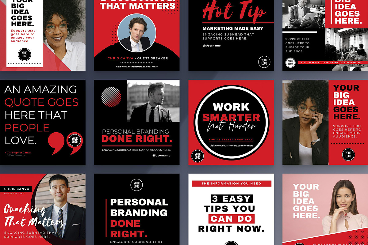 Canva Instagram Post Business kit, a Social Media Template by Mike Brennan Art & Design (Photo 2 of 4)
