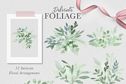 DELICATE FOLIAGE leaves greenery, an Illustration by Momo Studio (Thumbnail 3 of 15)