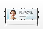 Fence Barrier Banner Mockup, an Advertising Mockup by SLAB! Design (Thumbnail 3 of 5)