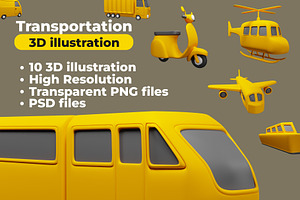 Transportation 3d Illustration