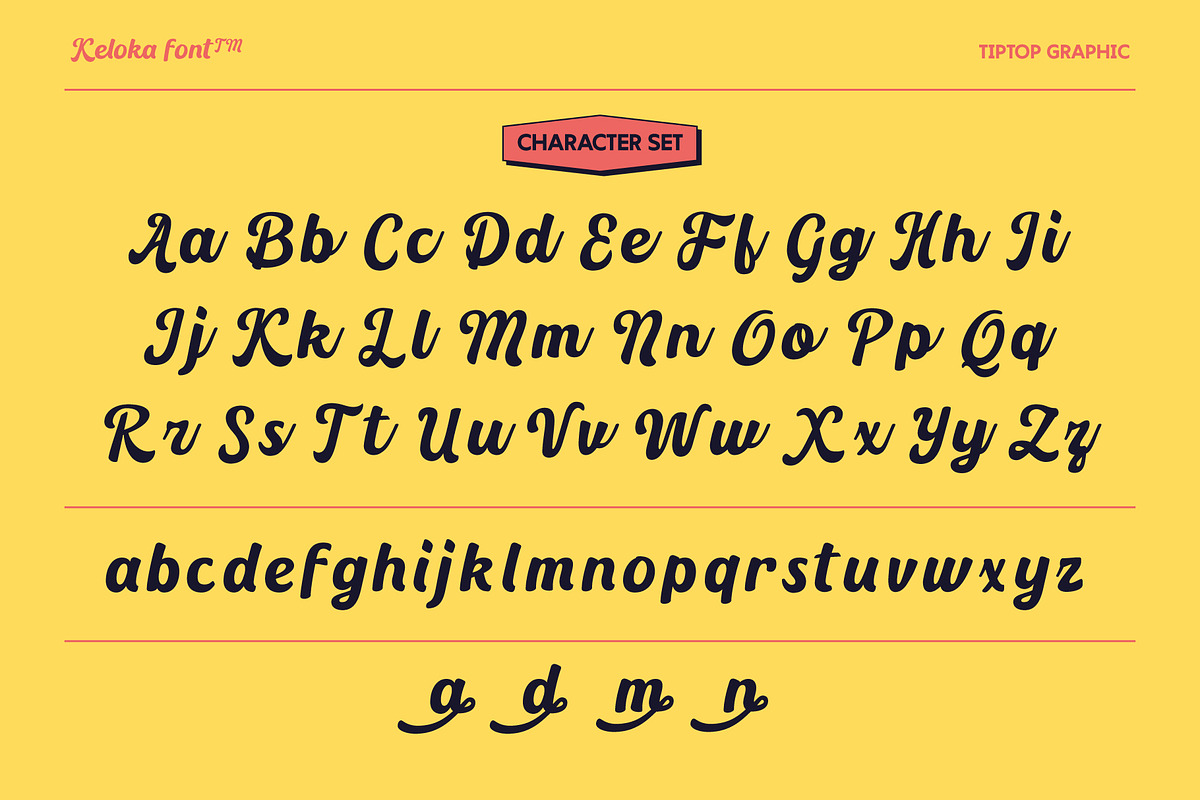 Keloka – Bold Vintage Script Font, a Script Font by Tiptop Graphic (Photo 4 of 10)