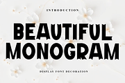 Beautiful Monogram, a Script Font by InermediaSTUDIO (Thumbnail 1 of 8)