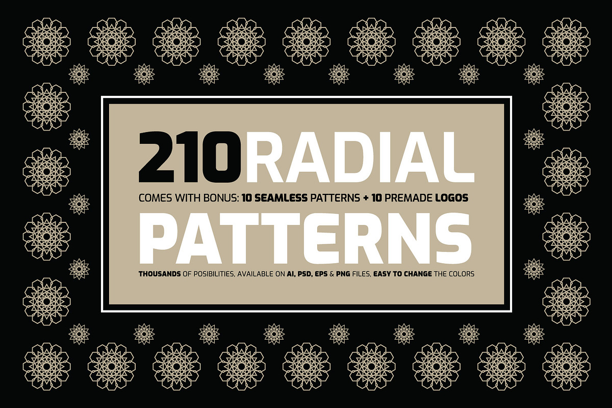 Radial Patterns Kit, a Pattern Graphic by Juru Rancang Graphic (Photo 1 of 6)