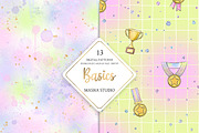 Gymnastics Basic Digital Papers, a Pattern Graphic by Masha  Studio (Thumbnail 4 of 7)