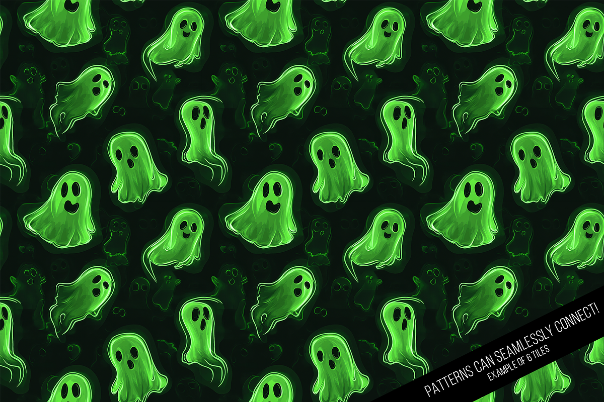 Halloween Glow Digital Paper, a Pattern Graphic by Chromolume Studio (Photo 16 of 16)
