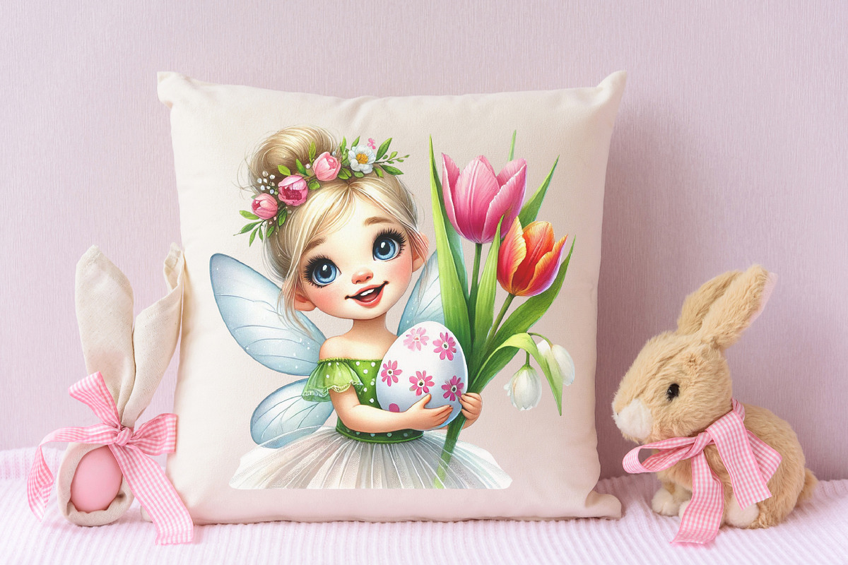 Easter ballerina fairy sublimation, an Illustration by RobertsArt (Photo 7 of 7)