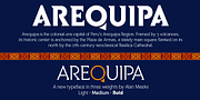 Arequipa, a Serif Font by Alan Meeks Collection (Thumbnail 1 of 5)