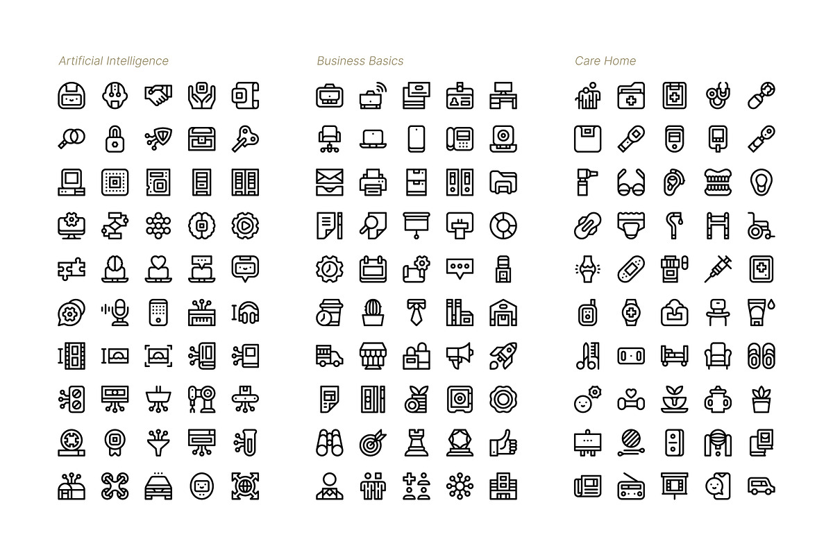 The Future is Now ICON BUNDLE!, an Outline Icon by Side Project (Photo 2 of 12)