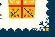 Christmas Delight in Blue and Gold, a Decorative Illustration by Sharon Schwalbe (Thumbnail 4 of 5)