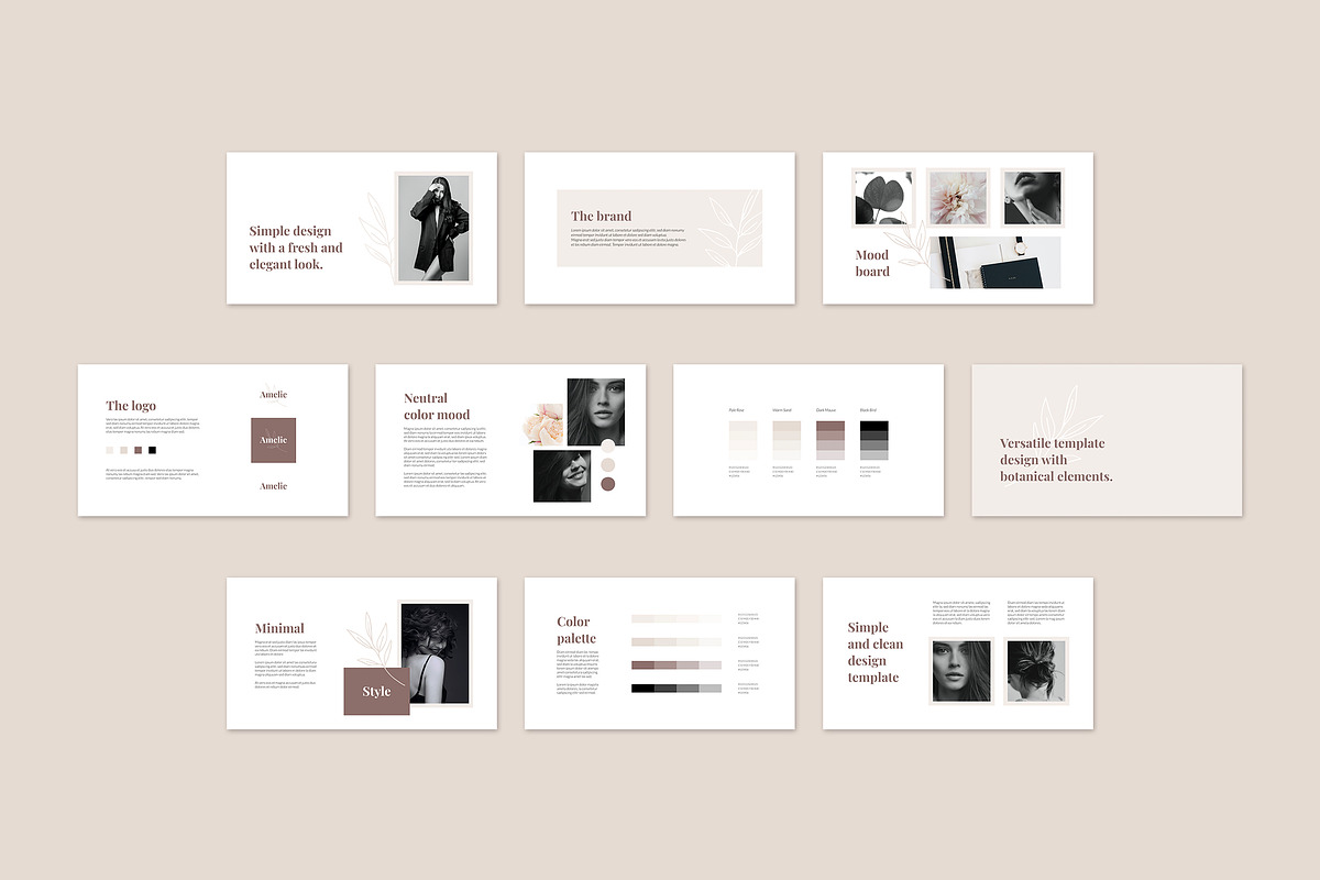 AMELIE Keynote Brand Guidelines, a Presentation Template by AgataCreate (Photo 5 of 13)