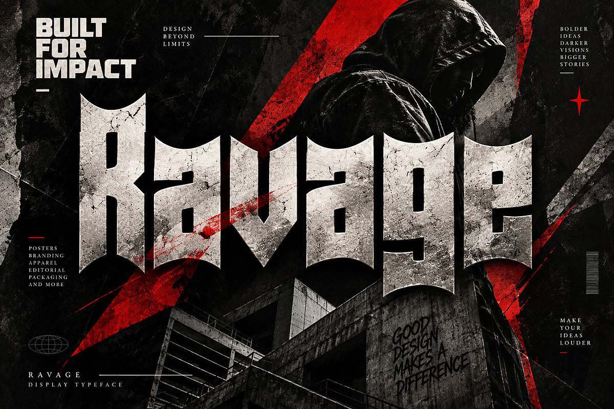 Ravage, a Script Font by Wow Magic (Photo 1 of 5)