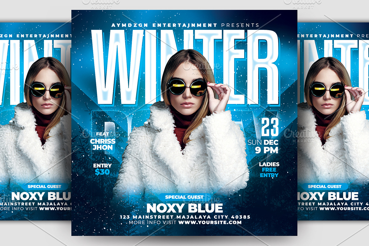 Winter Flyer, a Flyer Template by AyumaDesign (Photo 2 of 2)