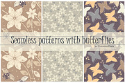 8 Samless patterns with butterflies, a Pattern Graphic by Daria Maier (Thumbnail 2 of 5)