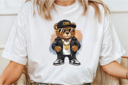 Hip Hop Bear Png, Funny, an Illustration by DreamCafeArt (Thumbnail 2 of 7)