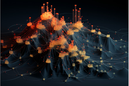 Expansive Flow data network, a Technology Photo by Ylivdesign