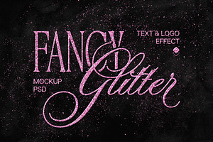Glam Glitter Text & Logo Effect, a Layer Style Add-On by Design Squad