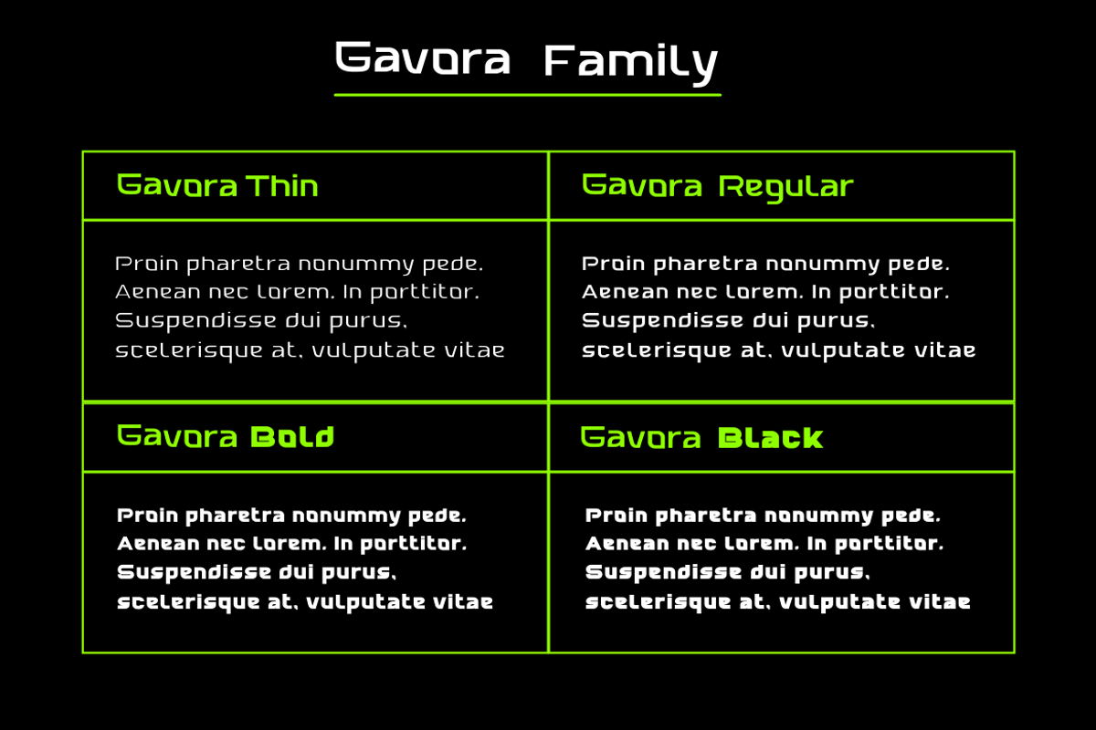 Gavora, a Sans Serif Font by twinstd (Photo 3 of 13)