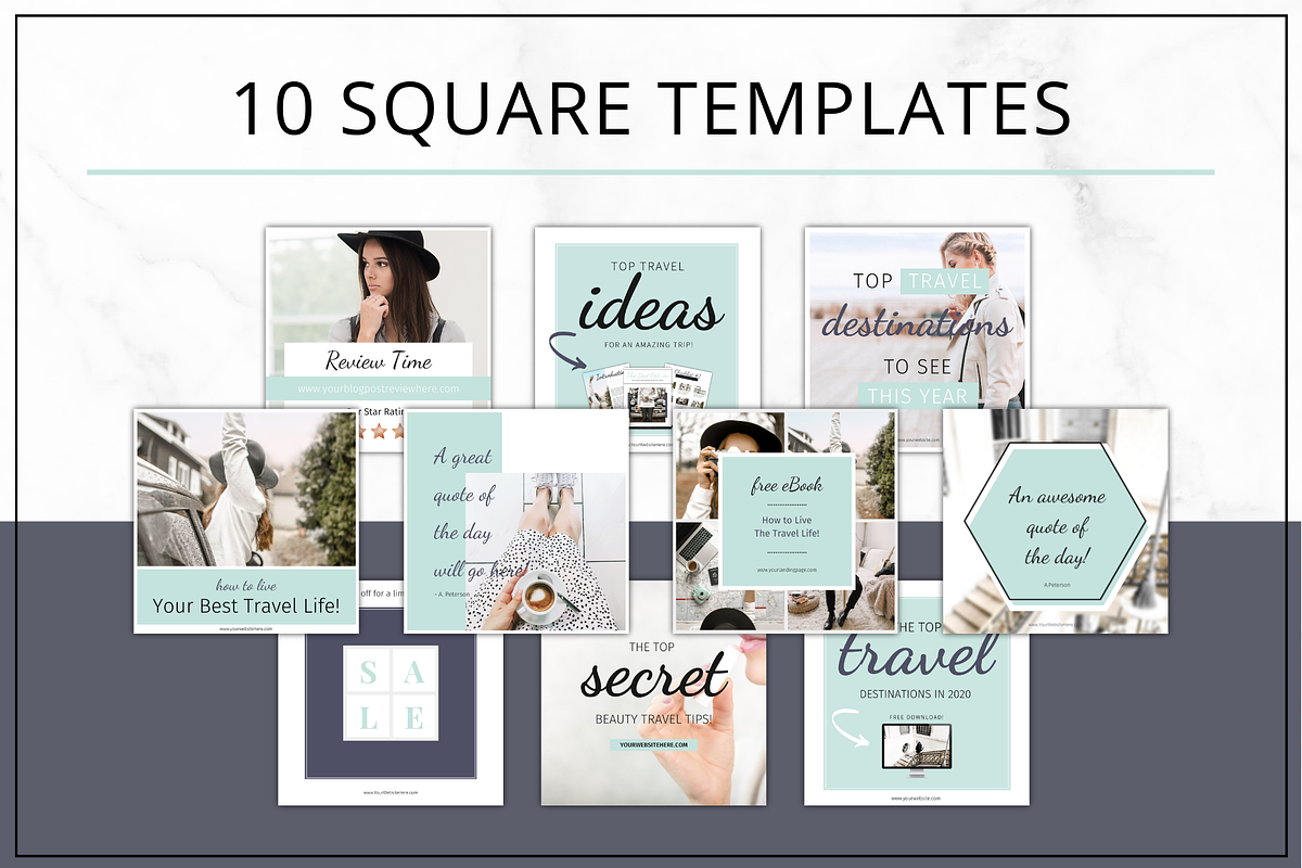 Social Media & Pinterest | Canva, a Social Media Template by Lady Boss Studio (Photo 3 of 7)