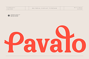 Pavalo Editorial Display Font, a Serif Font by Rasio Studio (Thumbnail 1 of 8)