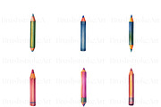 Color Pencil Clipart, Colored Pencil, an Education Illustration by BrushstrokeArtGB (Thumbnail 3 of 9)