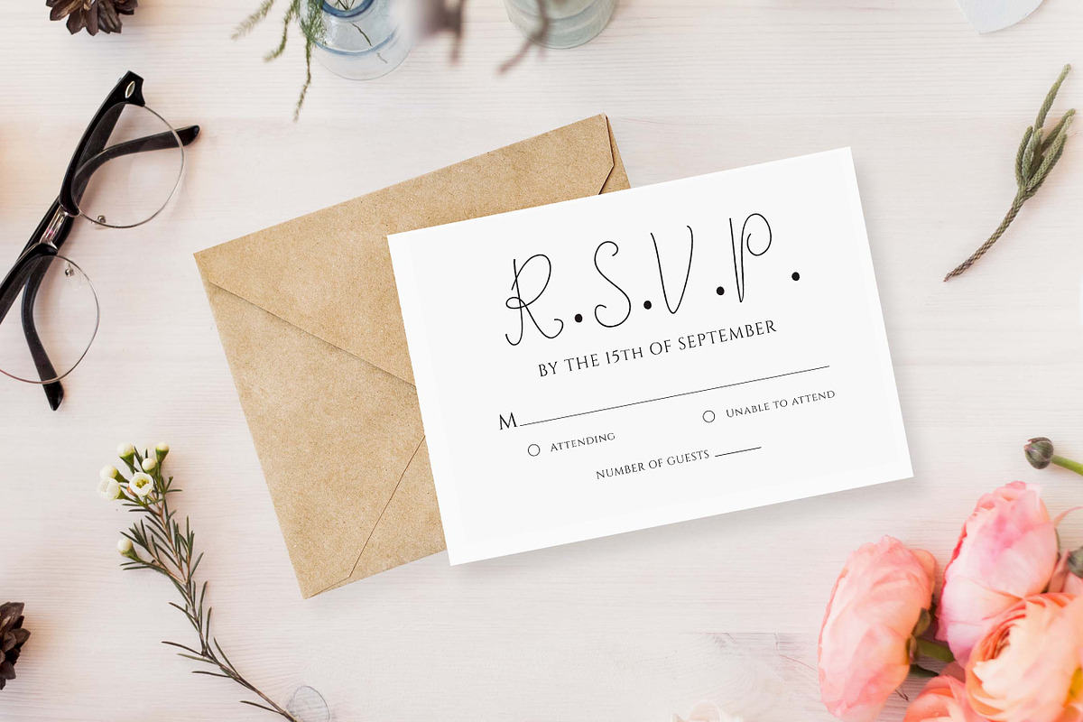 Elegant Wedding Invitation Set, a Templates & Theme by DevineWedding (Photo 2 of 4)