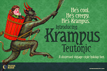 Krampus Teutonic Vintage Font