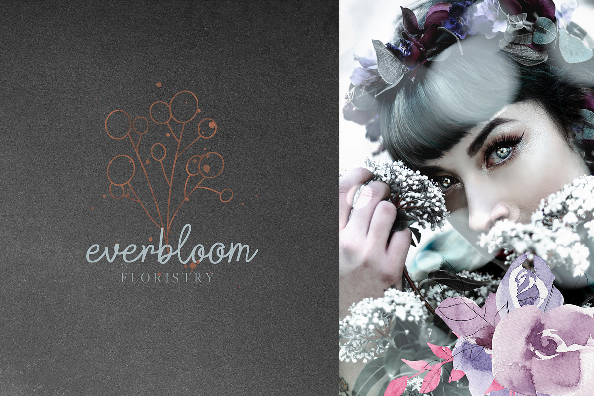 Floral Watercolor Graphics Set, a Texture Illustration by Honey & Jazz Co. (Photo 4 of 14)