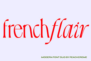French Flair // Modern Font Duo