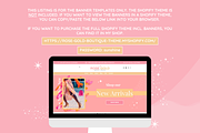 Cute Rose Gold Shop Banner Templates, a Shopify Template by SunshineStudioBoutique (Thumbnail 4 of 9)