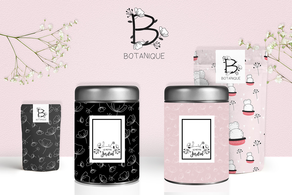 Botanical Hand Drawn Logo Bundle, a Branding & Logo Template by garu1987 (Photo 4 of 6)