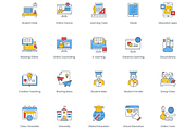 100 Online Education Icons, an Outline Icon by Flat Icons (Thumbnail 2 of 6)