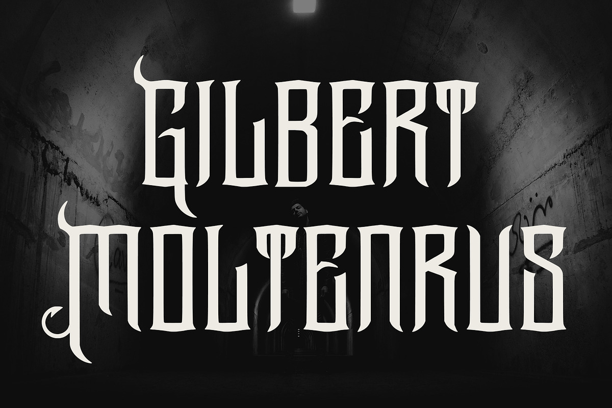 Arzzell Blackletter Display Font, a Font by Maulana Creative (Photo 2 of 7)