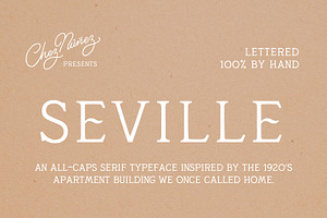SEVILLE: Vintage 1920s San Serif