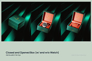 Grandeur: Luxury Watch Box Mockup, a Packaging Mockup by ABAMockups (Thumbnail 2 of 5)