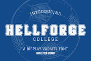 Hell Forge College, a Sans Serif Font by Dm Studio (Thumbnail 1 of 10)