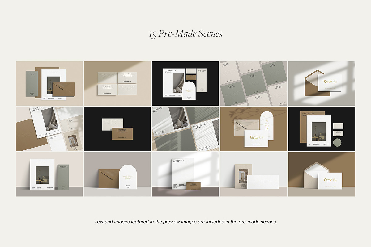 Stationery Mockup Scene Creator, a Books & Magazine Mockup by Wildfield Studio (Photo 3 of 21)