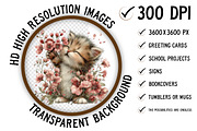 Spring Watercolor Animals Clipart, an Illustration by Craft Nest (Thumbnail 2 of 11)