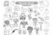 Whimsical Wedding Icons Clipart, an Illustration by TatiMockup (Thumbnail 2 of 6)