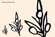 Organic Floral Clipart Bundle, a Decorative Illustration by ClayStudio (Thumbnail 4 of 10)