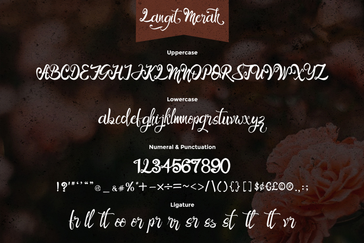 Langit Merah Font + Extra preview 7