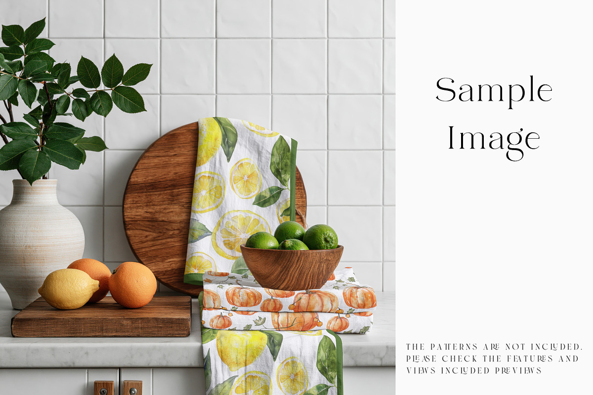 Kitchen Towel Mockups, a Household Mockup by mock-ups (Photo 6 of 15)