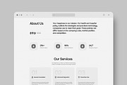 Website Landing Page Mockup, an Advertising Mockup by graphypix (Thumbnail 3 of 4)