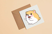 19 Cute Orange Hamster Character, an Animal Illustration by jongcreative (Thumbnail 4 of 6)