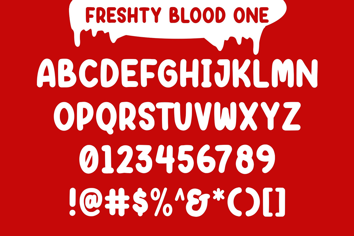 Freshty Blood - Layered Droplet, a Font by Good Java Studio (Photo 6 of 8)